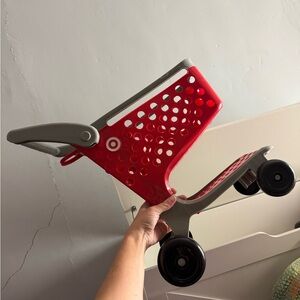 Target Red and Gray Kids Toy Shopping Cart